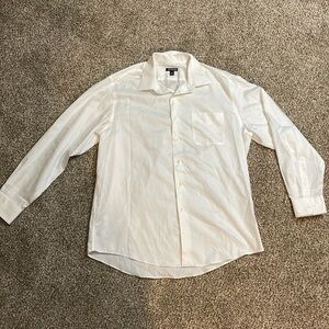 ❤️Large Men’s fancy white dress shirt button up